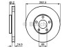 Купити Гальмівний диск Volkswagen Passat BOSCH 0986479C81 (фото1) підбір по VIN коду, ціна 2051 грн.