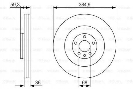 Диск тормозной BOSCH 0 986 479 R30