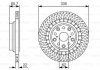 Купити Диск гальмівний (задній) Lexus Ls 06- (R) Lexus LS BOSCH 0 986 479 T34 (фото1) підбір по VIN коду, ціна 1990 грн.