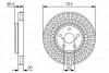 Купить Диск тормозной Lexus LS BOSCH 0986479T40 (фото1) подбор по VIN коду, цена 1521 грн.