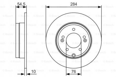 Диск тормозной KIA Optima BOSCH 0986479T49