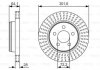 Купити Гальмівний диск Dodge Nitro, Jeep Cherokee BOSCH 0986479U04 (фото1) підбір по VIN коду, ціна 1435 грн.