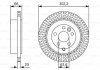 Купити Диск гальмівний Land Rover Freelander BOSCH 0 986 479 U44 (фото1) підбір по VIN коду, ціна 1424 грн.