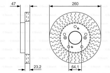 Тормозной диск BOSCH 0986479U92