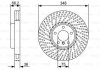 Купить BMW диск тормозной перед..F10,6,7F 01 10- BMW F10, F13, F01, F04, F11, F12, F07, F06 BOSCH 0986479W19 (фото1) подбор по VIN коду, цена 3915 грн.