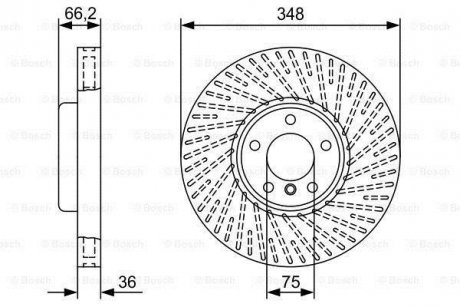 BMW Диск тормозной перед.прав.F10,6,7 F01 10- BMW F13, F10, F01, F04, F12, F07, F11, F06 BOSCH 0986479W20