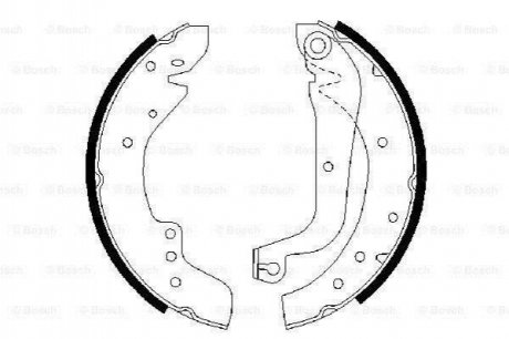 Колодки тормозные барабанные BOSCH 0 986 487 547