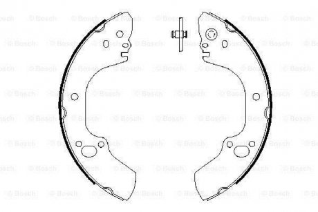 Щоки гальм. OPEL Campo 01- BOSCH 0986487662