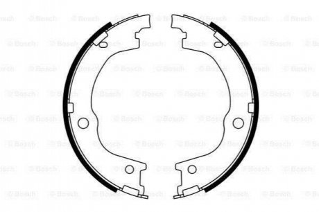 Тормозные колодки ручного тормоза Trajet BOSCH 0986487780