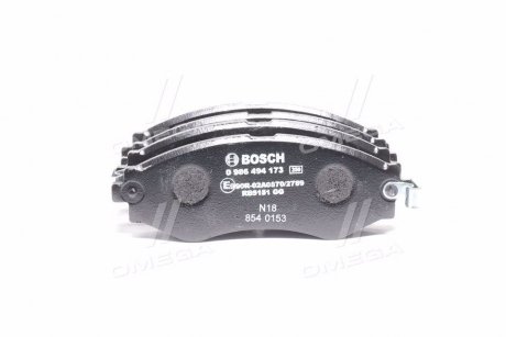 Купити Гальмівні колодки дискові BOSCH 0 986 494 173 (фото1) підбір по VIN коду, ціна 938 грн.