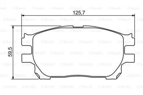 Купить TOYOTA К-т тормозных колодок PREVIA 2.0D 07 00- Toyota Previa BOSCH 0986494212 (фото1) подбор по VIN коду, цена 1242 грн.