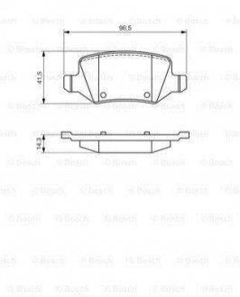 ДИСКОВЫЕ КОЛОДКИ ЗАДНI BOSCH 0 986 494 569