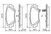 Купити Колодки гальмівні (задні) Mazda 3 13- Mazda 3 BOSCH 0986494803 (фото1) підбір по VIN коду, ціна 822 грн.