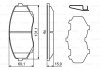 Купити MAZDA К-т передніх гальм. колодок CX-5 11- BOSCH 0986494855 (фото1) підбір по VIN коду, ціна 1174 грн.