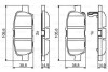 Купить Тормозные колодки дисковые Nissan Leaf, Infiniti M, Nissan Murano, Infiniti G, Q, EX, QX, Nissan Juke, Pathfinder BOSCH 0986494857 (фото1) подбор по VIN коду, цена 816 грн.