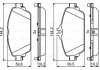 Купить Колодки тормозные дисковые (комплект 4 шт.)) Mercedes W205, S205, C205, W213, S213, C124, C207, C238, A124, A207, A238 BOSCH 0986494951 (фото1) подбор по VIN коду, цена 2163 грн.