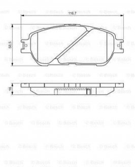 Купить TOYOTA Тормозные колодки передн.Camry,Previa, Lexus ES 01- Toyota Previa, Avalon, Lexus ES BOSCH 0986495160 (фото1) подбор по VIN коду, цена 1633 грн.