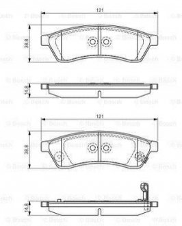 ДИСКОВЫЕ КОЛОДКИ ЗАДНI Chevrolet Epica BOSCH 0 986 495 168