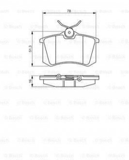 Купить Тормозные колодки задн. AUDI A3,A4,A6 SEAT VW Golf 3/4 SKODA Citroen C8, DS3, Peugeot 807, Citroen C3, Peugeot 208, 207, 2008, Citroen C4 BOSCH 0986495231 (фото1) подбор по VIN коду, цена 710 грн.