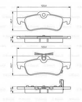 Колодки тормозные дисковые BOSCH 0 986 495 359