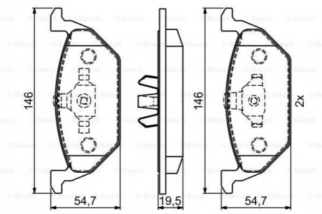 Купить ДИСКОВЫЕ КОЛОДКИ ПЕРЕДНI Seat Ibiza, Audi A3, Skoda Roomster, Octavia, Volkswagen Golf, Audi A1, Skoda Fabia, Volkswagen Bora, Seat Toledo, Volkswagen Polo, Seat Leon BOSCH 0 986 495 454 (фото1) подбор по VIN коду, цена 914 грн.