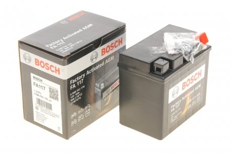 Акумуляторна батарея 6Ah/90A (113x70x105/+R/B0) (AGM) Factory Activated AGM BOSCH 0986FA1170