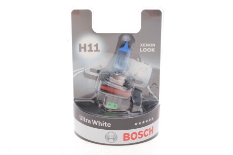 Автолампа H11 12V 55W PGJ19-2 Ultra White (BL/1шт)) BOSCH 1987301154