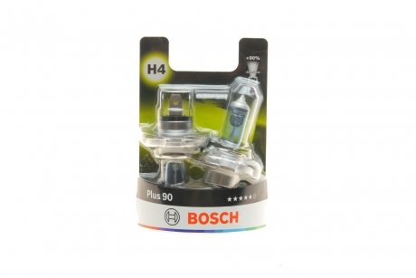 Купить Автомобильная лампа H4 12V 60/55W P43t Plus 90% (аналог 1 987 301 074) BOSCH 1987301422 (фото1) подбор по VIN коду, цена 358 грн.