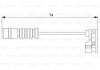 Купити Гальмівні аксесуари (Датчик зносу колодки) Mercedes W210, S210, W202, CLK-Class, S202 BOSCH 1987473008 (фото1) підбір по VIN коду, ціна 116 грн.