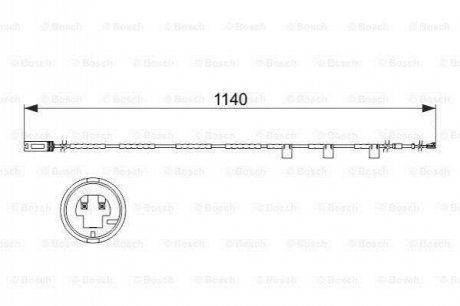 Датчик зносу гальмівних колодок (задніх) Mini Mini 1.6/2.0 06-15 BOSCH 1 987 473 525