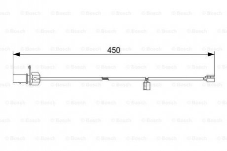 Купить Датчик зношування колодок BOSCH 1987473583 (фото1) подбор по VIN коду, цена 527 грн.