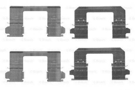 Комплект монтажный тормозных колодок Nissan X-Trail, Qashqai BOSCH 1987474461