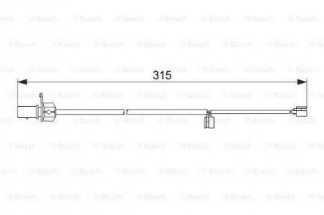 Датчик зношування диск.кол.зад Audi A7, A6 BOSCH 1987474518