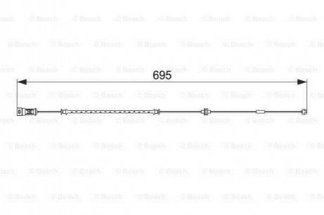 Датчик износа тормозных колодок Opel Vectra BOSCH 1 987 474 585