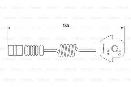 Датчик зношування диск.кол.перед Mercedes M-Class BOSCH 1987474963