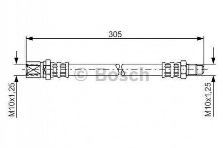 Гальмівний шланг Lada Niva, 2110 BOSCH 1987476003