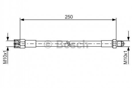 AUDI Шланг тормозной задн. 80 86-91, 90 BOSCH 1987476009