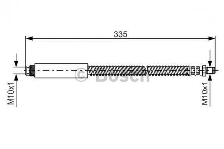 Гальмівний шланг Ford Fiesta, Mazda 2 BOSCH 1 987 476 078