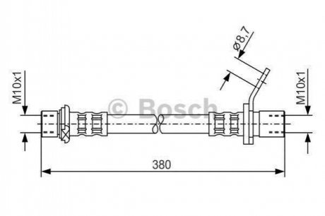 Шланг тормозной BOSCH 1 987 476 163