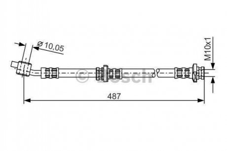 Тормозной шланг Nissan Almera BOSCH 1987476168