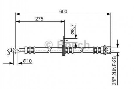 Шланг тормозной Toyota Camry, Carina, Corolla, Avensis BOSCH 1 987 476 246