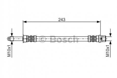 Тормозной шланг задний лев. VW T5 BOSCH 1987476313