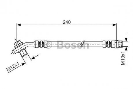 Шланг тормозной зад. AUDI A4 04- Audi A4 BOSCH 1987476332