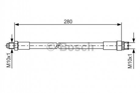 Тормозной шланг Renault 19, 21, Espace BOSCH 1987476424