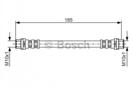 AUDI Шланг тормозной задн. 80 91-, A4,A6 BOSCH 1987476458