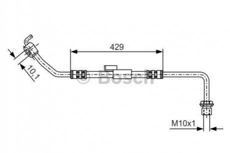 Шланг тормозной Ford Transit BOSCH 1 987 476 510