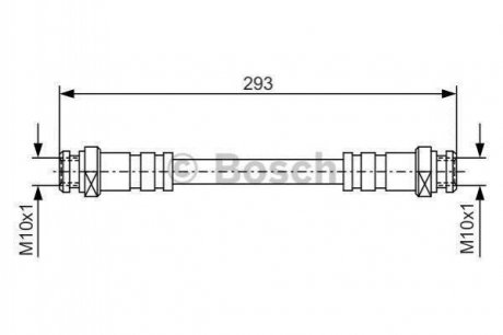 MAZDA Торм.шланг зад. 626 -92 BOSCH 1987476543