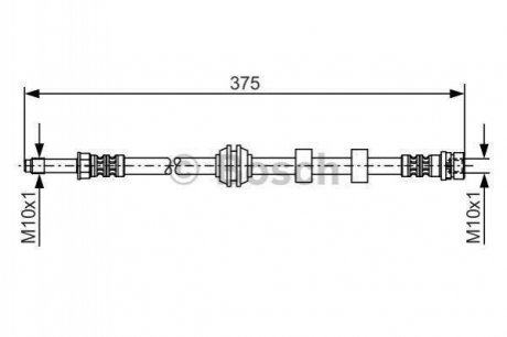 Купить Тормозной шланг Ford Mondeo BOSCH 1987476626 (фото1) подбор по VIN коду, цена 540 грн.