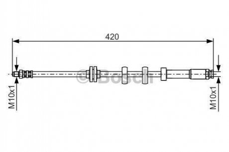 Гальмівний шланг BOSCH 1987476637