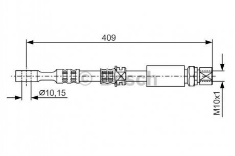 Шланг тормозной гидравлический BOSCH 1987476644